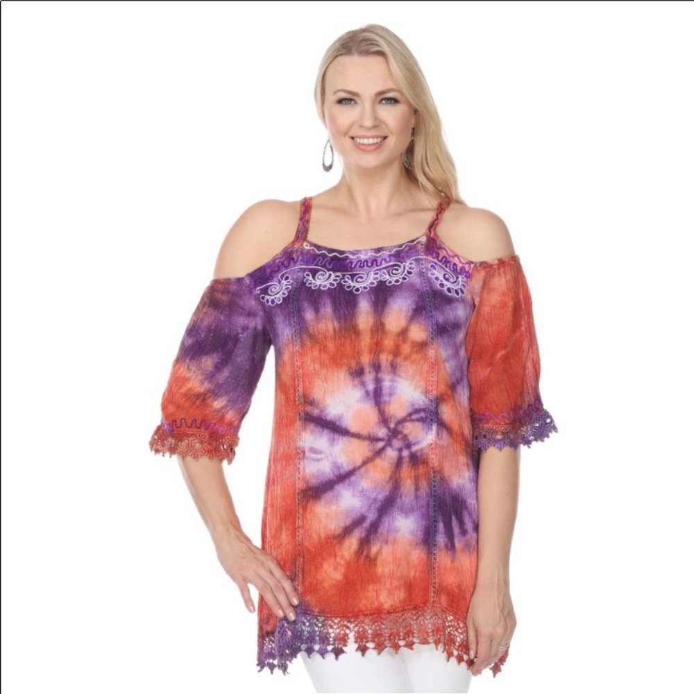 👚Cold shoulder tie-dye 👚 shirts
